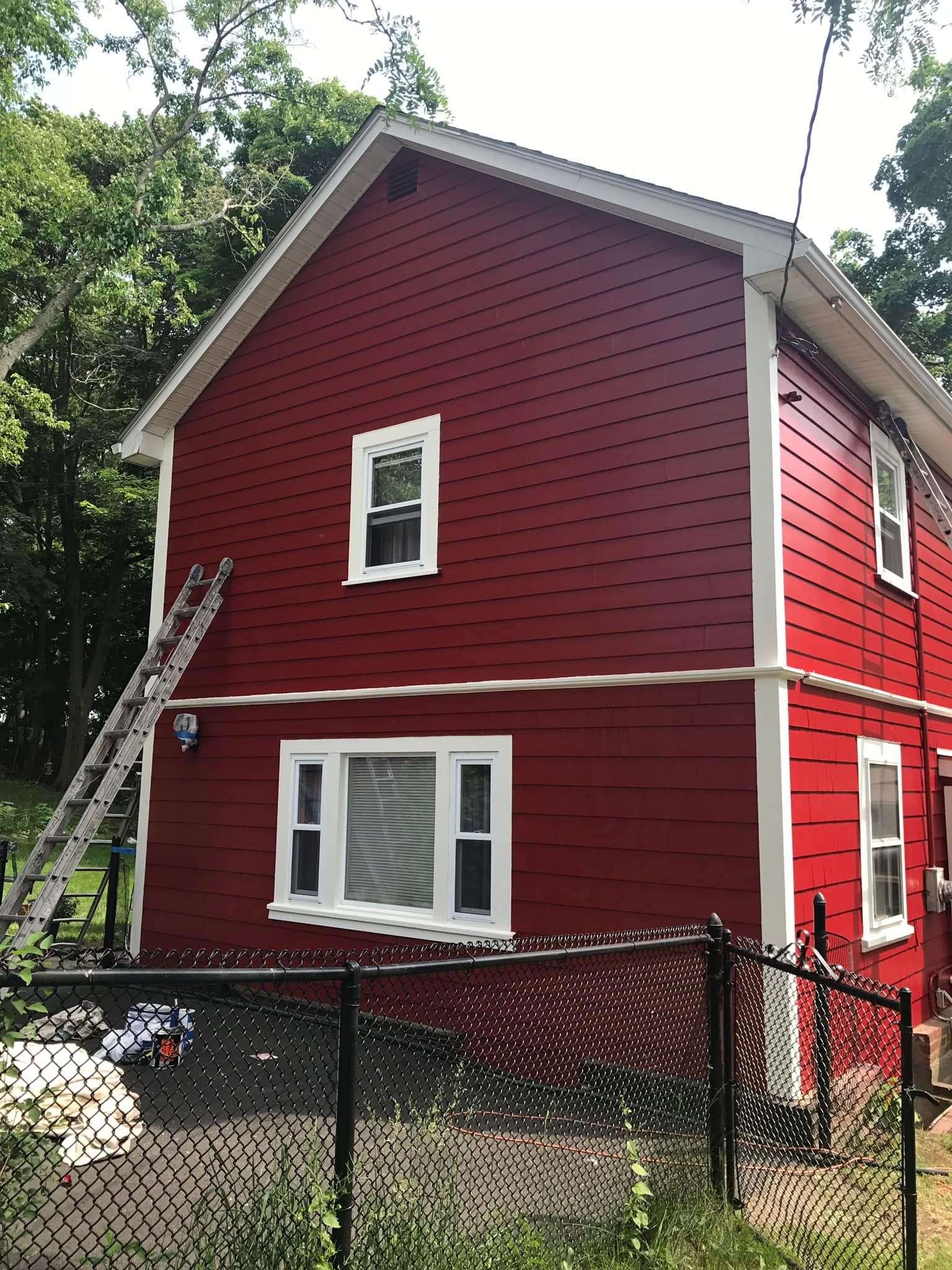 professional painting job of house exterior